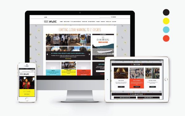 UNDP climate change campaign website